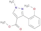 1H-Pyrazole-4-carboxylic acid, 3-(2-methoxyphenyl)-1-methyl-, methyl ester