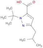 1-tert-butyl-3-(2-methylpropyl)-1H-pyrazole-5-carboxylic acid