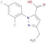 1H-Pyrazole-5-carboxylic acid, 1-(2,4-difluorophenyl)-3-ethyl-