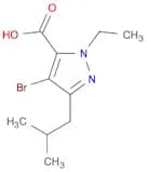 4-bromo-1-ethyl-3-(2-methylpropyl)-1H-pyrazole-5-carboxylic acid