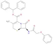 Diphenylmethyl (6R,7R)-3-methyl-8-oxo-7-[(2-phenoxyacetyl)amino]-5-thia-1-azabicyclo[4.2.0]oct-2-e…