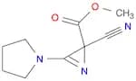 2H-Azirine-2-carboxylic acid, 2-cyano-3-(1-pyrrolidinyl)-, methyl ester