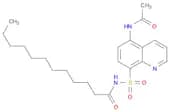 Dodecanamide, N-[[5-(acetylamino)-8-quinolinyl]sulfonyl]-