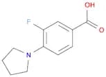 Benzoic acid, 3-fluoro-4-(1-pyrrolidinyl)-