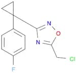 5-(Chloromethyl)-3-(1-(4-fluorophenyl)cyclopropyl)-1,2,4-oxadiazole