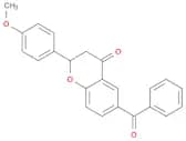 4H-1-Benzopyran-4-one, 6-benzoyl-2,3-dihydro-2-(4-methoxyphenyl)-