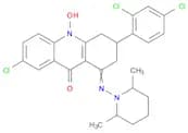 9(2H)-Acridinone, 7-chloro-3-(2,4-dichlorophenyl)-1-[(2,6-dimethyl-1-piperidinyl)imino]-1,3,4,10-t…