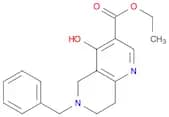 1,6-Naphthyridine-3-carboxylic acid, 5,6,7,8-tetrahydro-4-hydroxy-6-(phenylmethyl)-, ethyl ester