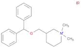 Piperidinium, 3-[(diphenylmethoxy)methyl]-1,1-dimethyl-, bromide (1:1)