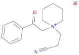 Piperidinium, 1-(2-cyanoethyl)-1-(2-oxo-2-phenylethyl)-, bromide (1:1)