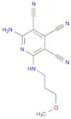 3,4,5-Pyridinetricarbonitrile, 2-amino-6-[(3-methoxypropyl)amino]-