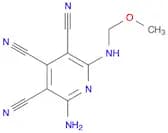 3,4,5-Pyridinetricarbonitrile, 2-amino-6-(methoxymethylamino)-