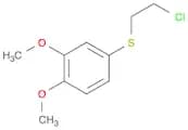 Benzene, 4-[(2-chloroethyl)thio]-1,2-dimethoxy-