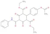 1,3-Cyclohexanedicarboxylic acid, 2-[4-(acetyloxy)phenyl]-4,6-dioxo-5-[(phenylamino)carbonyl]-, 1,…