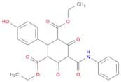 1,3-Cyclohexanedicarboxylic acid, 2-(4-hydroxyphenyl)-4,6-dioxo-5-[(phenylamino)carbonyl]-, 1,3-di…