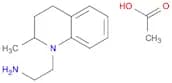 1(2H)-Quinolineethanamine, 3,4-dihydro-2-methyl-, acetate (1:1)