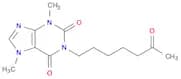 1H-Purine-2,6-dione, 3,7-dihydro-3,7-dimethyl-1-(6-oxoheptyl)-
