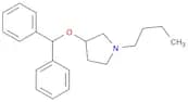 Pyrrolidine, 1-butyl-3-(diphenylmethoxy)-