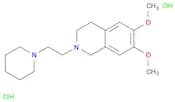 Isoquinoline, 1,2,3,4-tetrahydro-6,7-dimethoxy-2-[2-(1-piperidinyl)ethyl]-, hydrochloride (1:2)