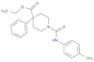 4-Piperidinecarboxylic acid, 1-[[(4-methylphenyl)amino]carbonyl]-4-phenyl-, ethyl ester