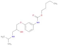 Carbamic acid, [3-[2-hydroxy-3-[(1-methylethyl)amino]propoxy]phenyl]-, pentyl ester (9CI)
