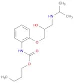 Carbamic acid, [2-[2-hydroxy-3-[(1-methylethyl)amino]propoxy]phenyl]-, butyl ester (9CI)
