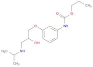 Carbamic acid, [3-[2-hydroxy-3-[(1-methylethyl)amino]propoxy]phenyl]-, propyl ester (9CI)