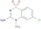 4H-1,2,4-Benzothiadiazin-3-amine, 6-chloro-4-methyl-, 1,1-dioxide