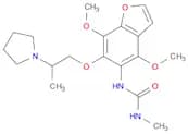 Urea, N-[4,7-dimethoxy-6-[2-(1-pyrrolidinyl)propoxy]-5-benzofuranyl]-N'-methyl-