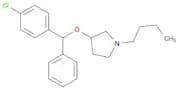 Pyrrolidine, 1-butyl-3-[(4-chlorophenyl)phenylmethoxy]-