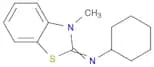 Cyclohexanamine, N-(3-methyl-2(3H)-benzothiazolylidene)-