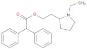 Acetic acid, diphenyl-, 2-(1-ethyl-2-pyrrolidinyl)ethyl ester (6CI)