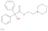 Benzeneacetic acid, α-hydroxy-α-phenyl-, 2-(4-thiomorpholinyl)ethyl ester, hydrochloride (9CI)
