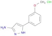 5-(3-Methoxy-phenyl)-2h-pyrazol-3-ylamine, HCl