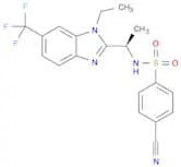 Benzenesulfonamide, 4-cyano-N-[(1R)-1-[1-ethyl-6-(trifluoromethyl)-1H-benzimidazol-2-yl]ethyl]-