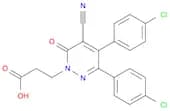 1(6H)-Pyridazinepropanoic acid, 3,4-bis(4-chlorophenyl)-5-cyano-6-oxo-