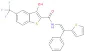 Benzo[b]thiophene-2-carboxamide, 3-hydroxy-N-[2-phenyl-2-(2-thienyl)ethenyl]-5-(trifluoromethyl)-,…