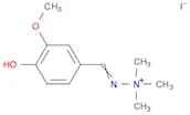 Hydrazinium, 2-[(4-hydroxy-3-methoxyphenyl)methylene]-1,1,1-trimethyl-, iodide (1:1)