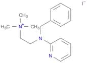 Ethanaminium, N,N,N-trimethyl-2-[(phenylmethyl)-2-pyridinylamino]-, iodide (1:1)