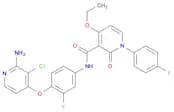 3-Pyridinecarboxamide, N-[4-[(2-amino-3-chloro-4-pyridinyl)oxy]-3-fluorophenyl]-4-ethoxy-1-(4-fluo…