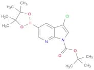 1H-Pyrrolo[2,3-b]pyridine-1-carboxylic acid, 3-chloro-5-(4,4,5,5-tetramethyl-1,3,2-dioxaborolan-2-…