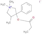 Pyrrolidinium,1,1,4-trimethyl-3-(1-oxopropoxy)-3-phenyl-, iodide (1:1)