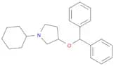 Pyrrolidine, 1-cyclohexyl-3-(diphenylmethoxy)-