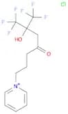 Pyridinium, 1-[7,7,7-trifluoro-6-hydroxy-4-oxo-6-(trifluoromethyl)heptyl]-, chloride (1:1)