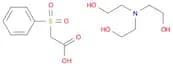 Acetic acid, (phenylsulfonyl)-, compd. with 2,2',2''-nitrilotris[ethanol] (1:1) (9CI)