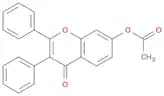 4H-1-Benzopyran-4-one, 7-(acetyloxy)-2,3-diphenyl-
