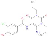 Benzamide, N-(6-amino-1,2,3,4-tetrahydro-2,4-dioxo-1,3-dipropyl-5-pyrimidinyl)-3-chloro-4-hydroxy-