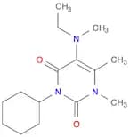 2,4(1H,3H)-Pyrimidinedione, 3-cyclohexyl-5-(ethylmethylamino)-1,6-dimethyl-