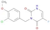 2,4(1H,3H)-Pyrimidinedione, 3-[(3-chloro-4-methoxyphenyl)methyl]-5-fluoro-