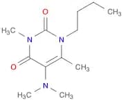 2,4(1H,3H)-Pyrimidinedione, 1-butyl-5-(dimethylamino)-3,6-dimethyl-